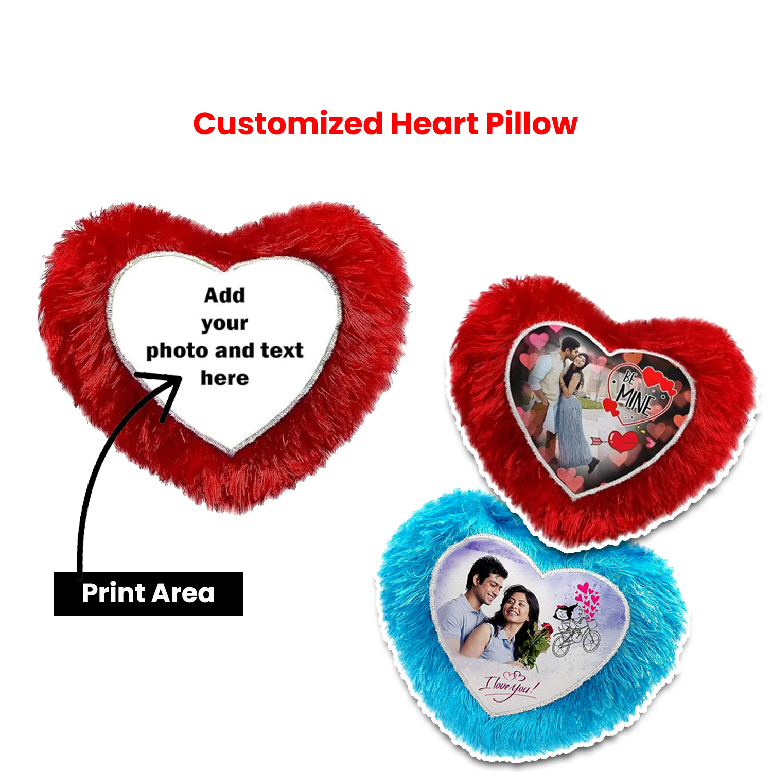 Customize Heart Pillow